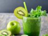 Смузи из киви и яблока, с молоком