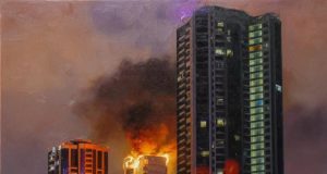 Удар дрона по небоскрёбу в Town Square Дубая